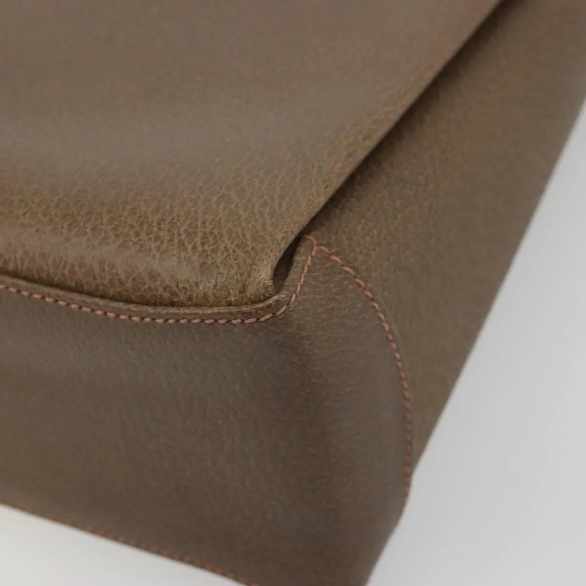 Gucci Vintage Convertible Box Leather, Brown, Leather, Handbag