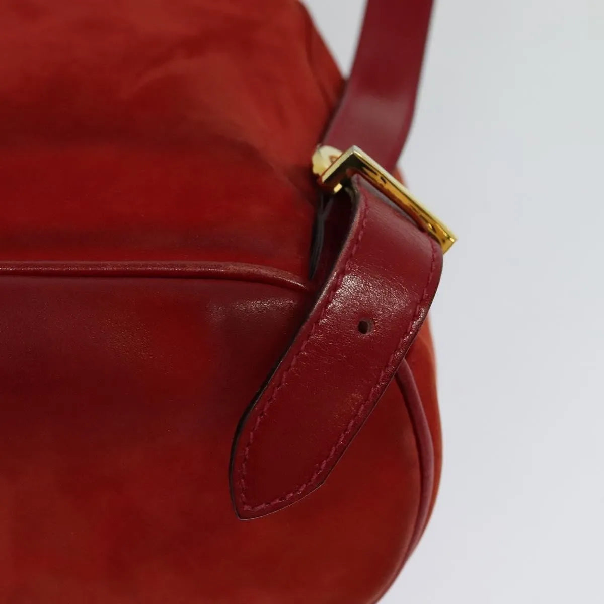 Salvatore Ferragamo Gancini Suede, Red, Suede, Backpack