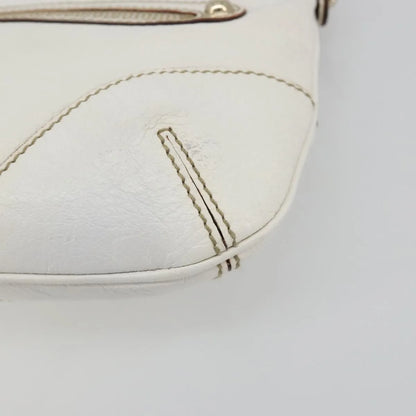 Gucci Sherry Line chain leather, White, Leather, Tote Bag
