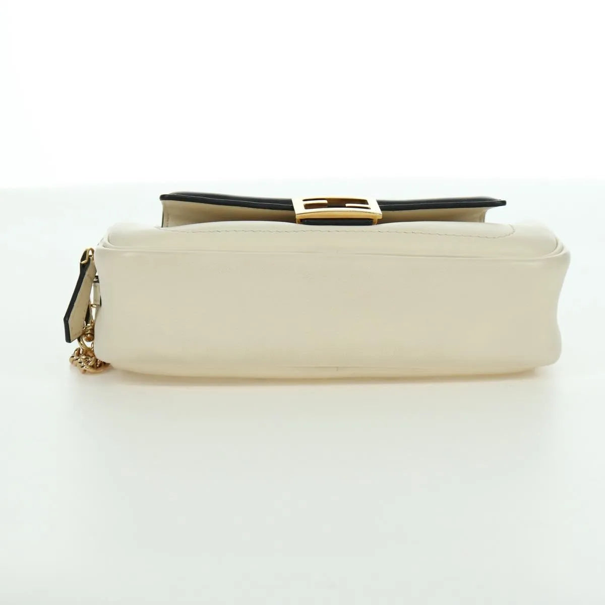 Fendi Easy 2 Baguette Leather, Beige, Leather, Crossbody Bag