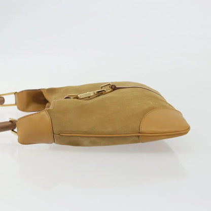 Gucci Bamboo Jackie suede, Brown, Suede, Shoulder Bag