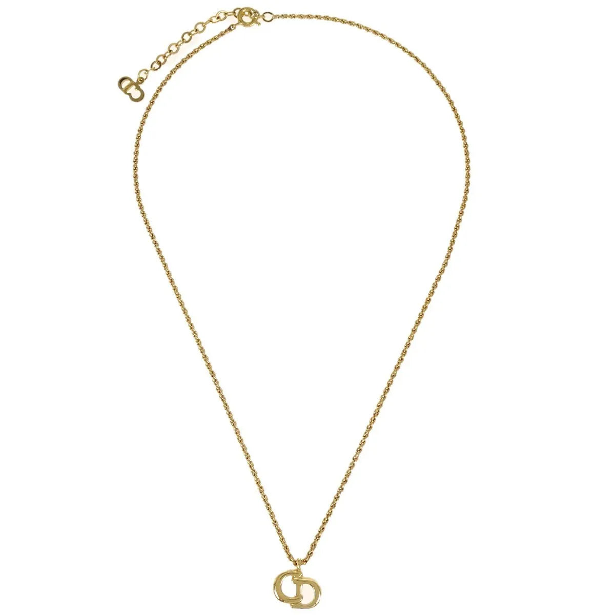 Christian Dior CD Pendant Gold-plated, Gold, Gold Plated, Necklace