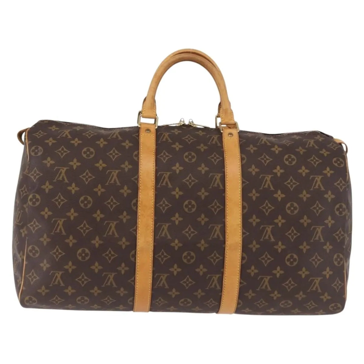 Louis Vuitton Keepall Monogram, Brown, Canvas, Travel Bag