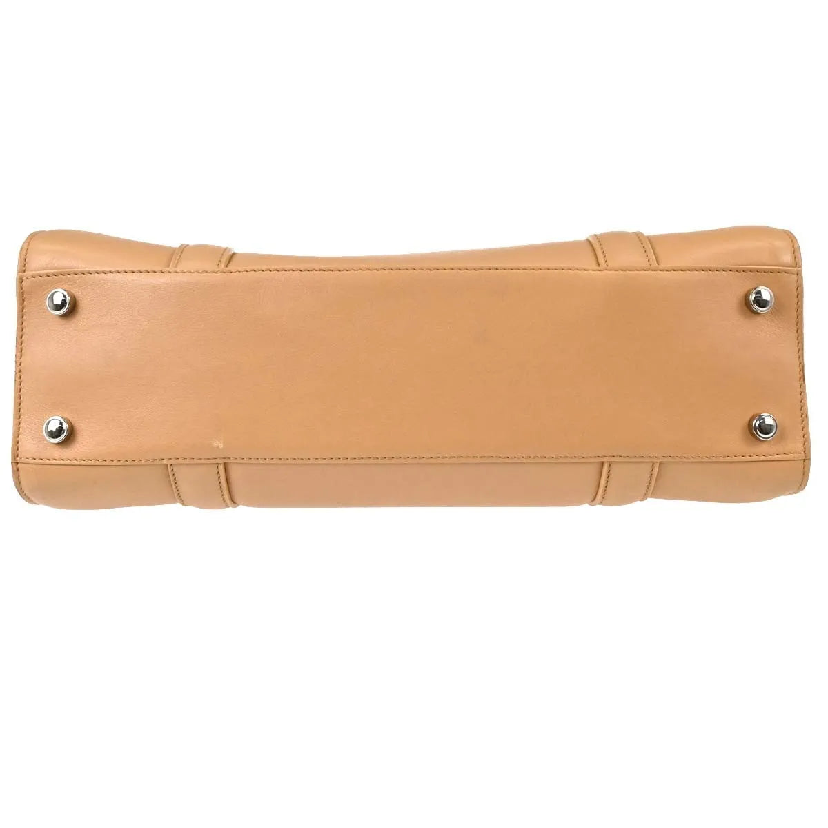 Cartier Cabochon Leather, Beige, Leather, Handbag