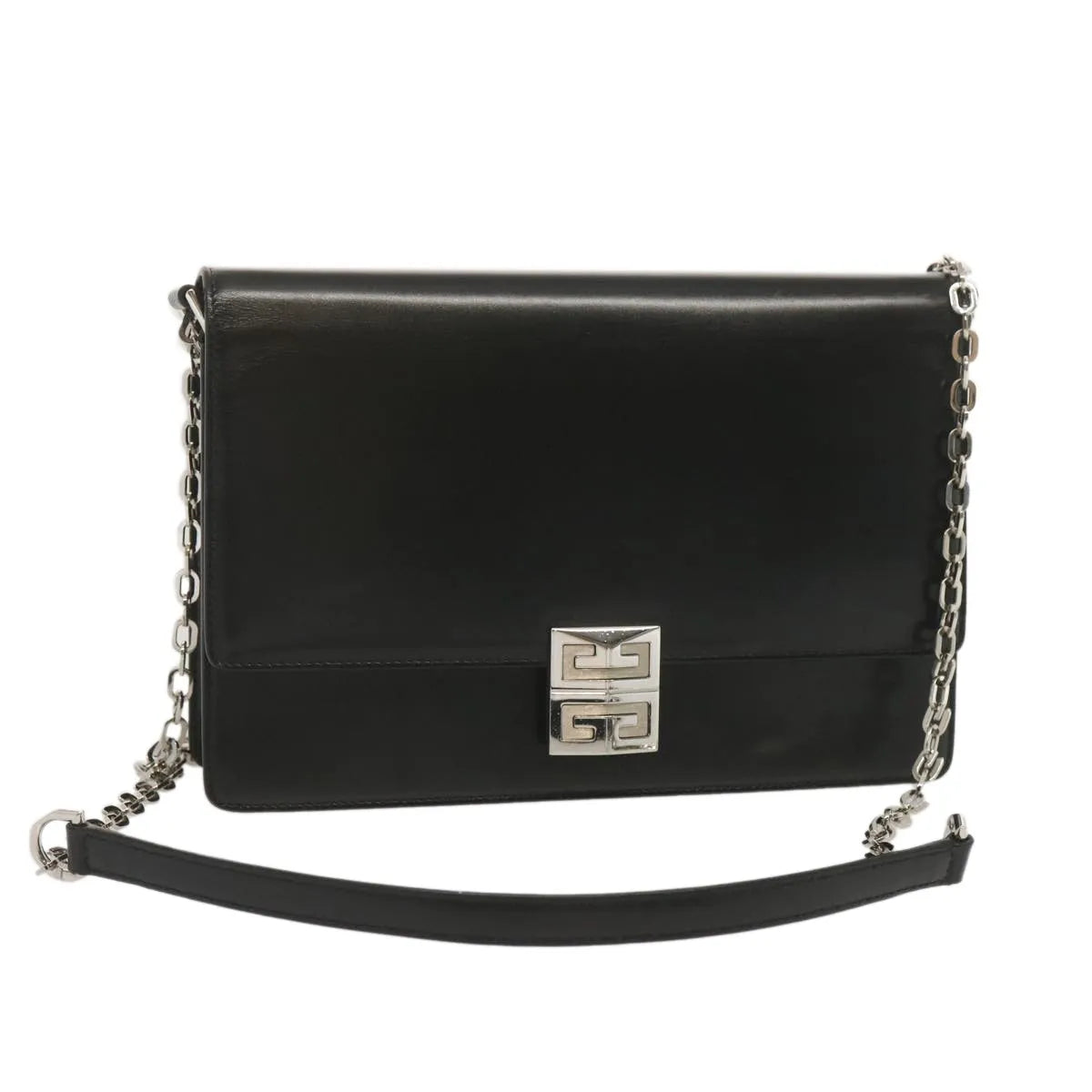 Givenchy 4G Shoulder Bag Leather, Black, Leather, Shoulder Bag