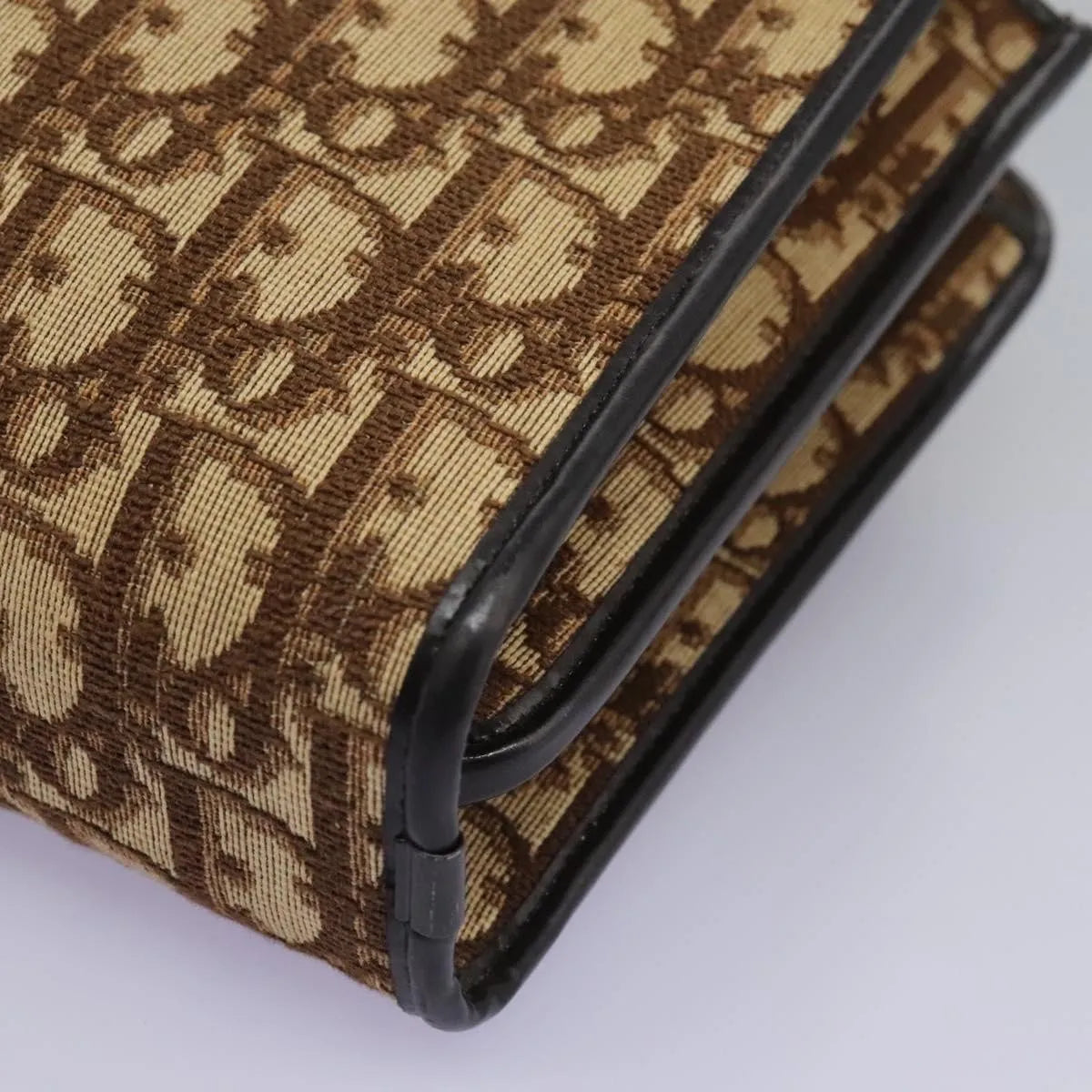 Christian Dior Vintage Trotter Canvas, Brown, Canvas, Handbag
