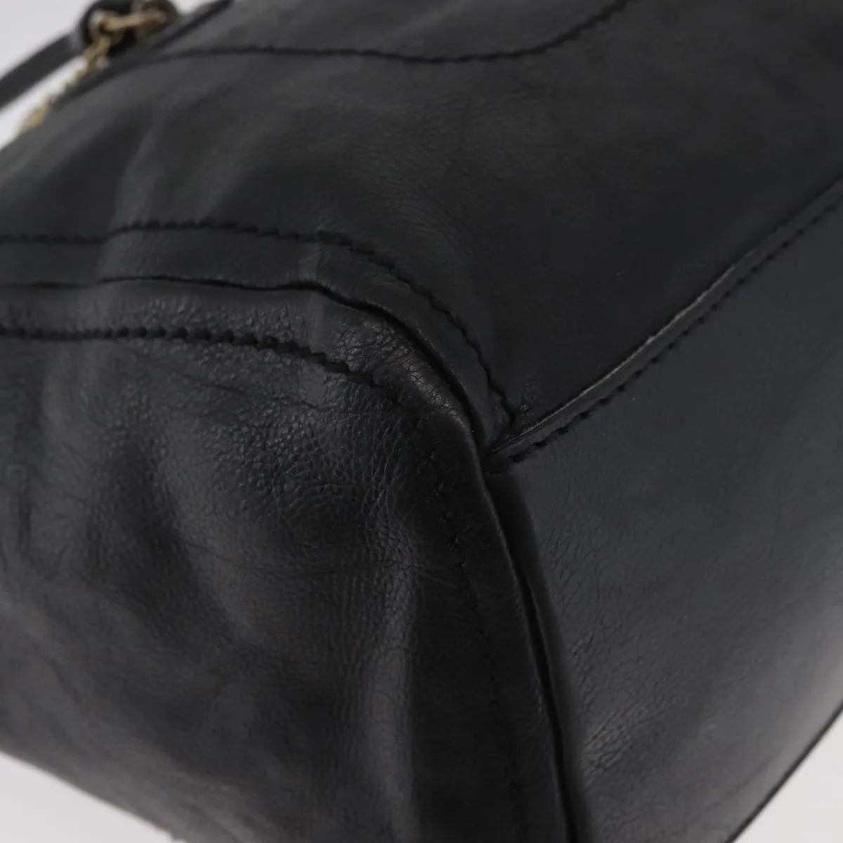 Celine vintage Leather, Black, Leather, Handbag