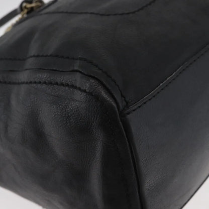 Celine vintage Leather, Black, Leather, Handbag