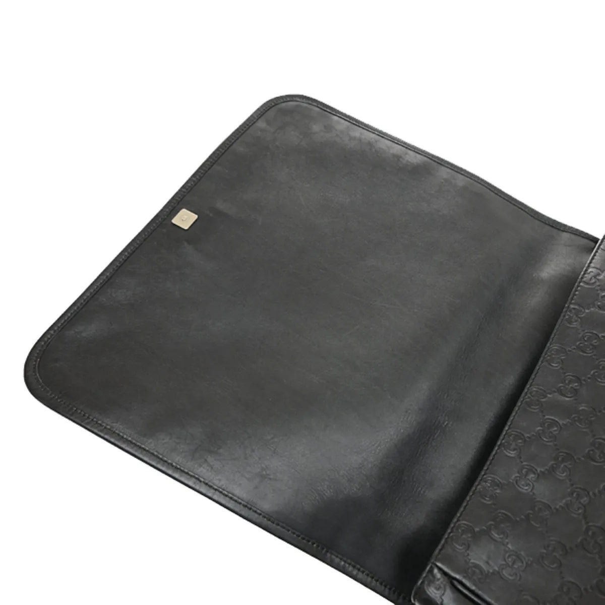 Gucci Flap Messenger Bag (Outlet) Guccissima Leather, Black, Leather, Shoulder Bag