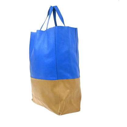 Celine Vertical Bi-Cabas Tote Leather, Multicolour, Leather, Tote Bag
