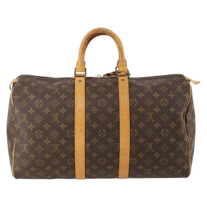 Louis Vuitton Keepall Monogram Canvas, Brown, Canvas, Travel Bag