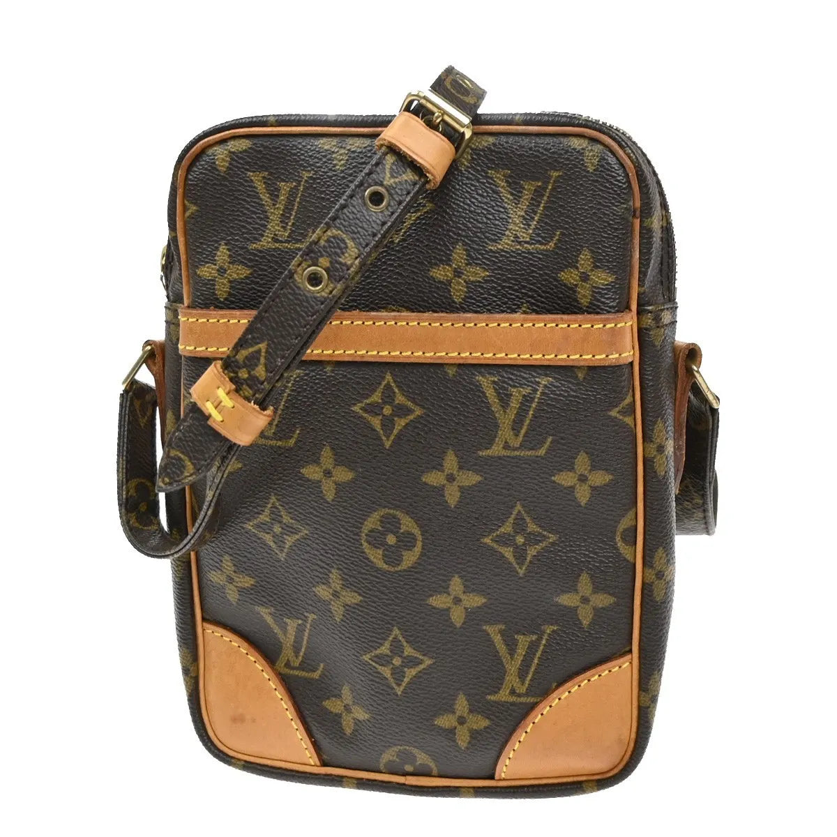 Louis Vuitton Danube Monogram Canvas, Brown, Canvas, Shoulder Bag