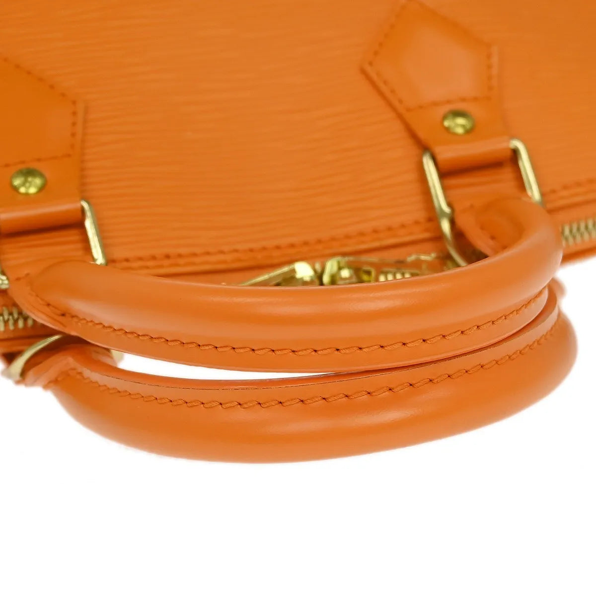 Louis Vuitton Alma Epi Leather, Orange, Leather, Handbag