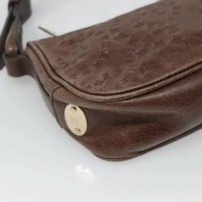 Celine Vintage Leather, Brown, Leather, Shoulder Bag