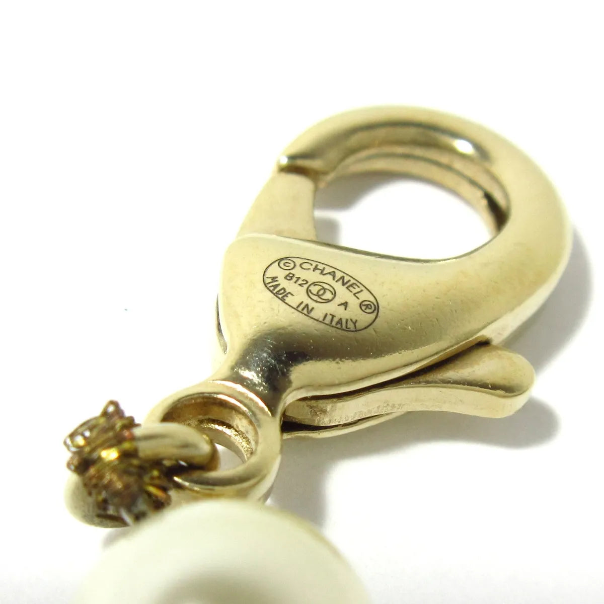 Chanel Collier chanel sautoir CC gold, Gold, Pearl, Necklace