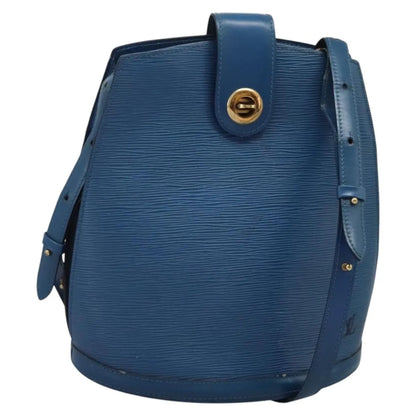 Louis Vuitton Cluny Epi Leather, Blue, Leather, Shoulder Bag