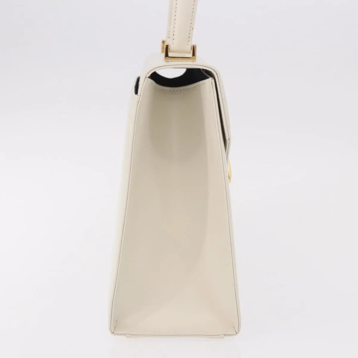 Saint Laurent Vintage handbag Leather, White, Leather, Handbag