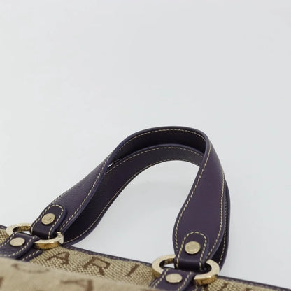 Bvlgari Logomania Canvas, Beige, Canvas, Tote Bag
