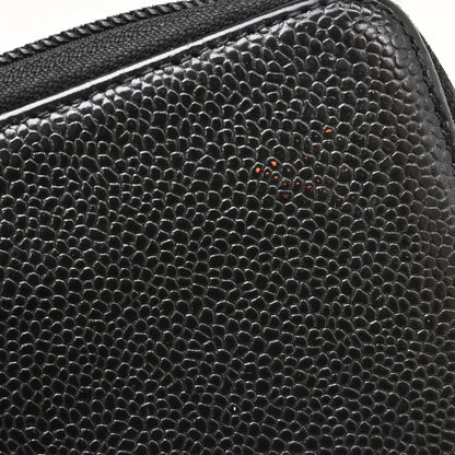 Chanel Timeless CC Zipped Calfskin, Black, Calfskin, Wallet