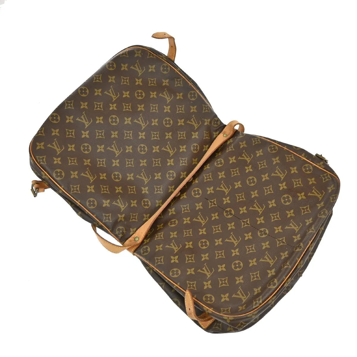 Louis Vuitton Saumur Monogram Canvas, Brown, Canvas, Shoulder Bag