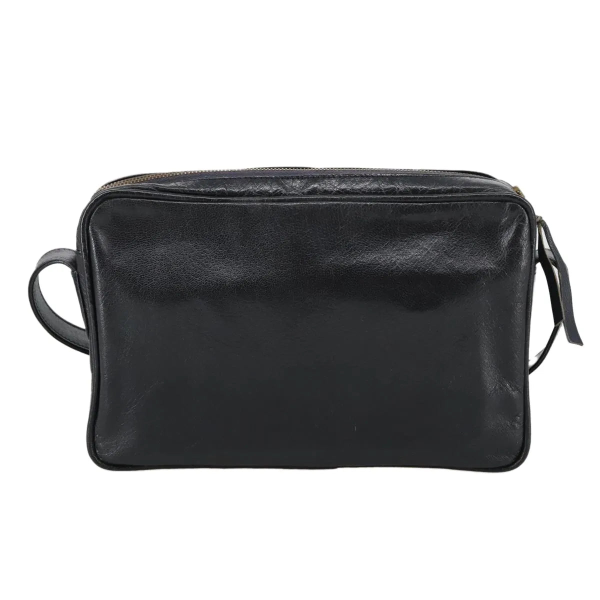 Celine Vintage Leather, Black, Leather, Shoulder Bag