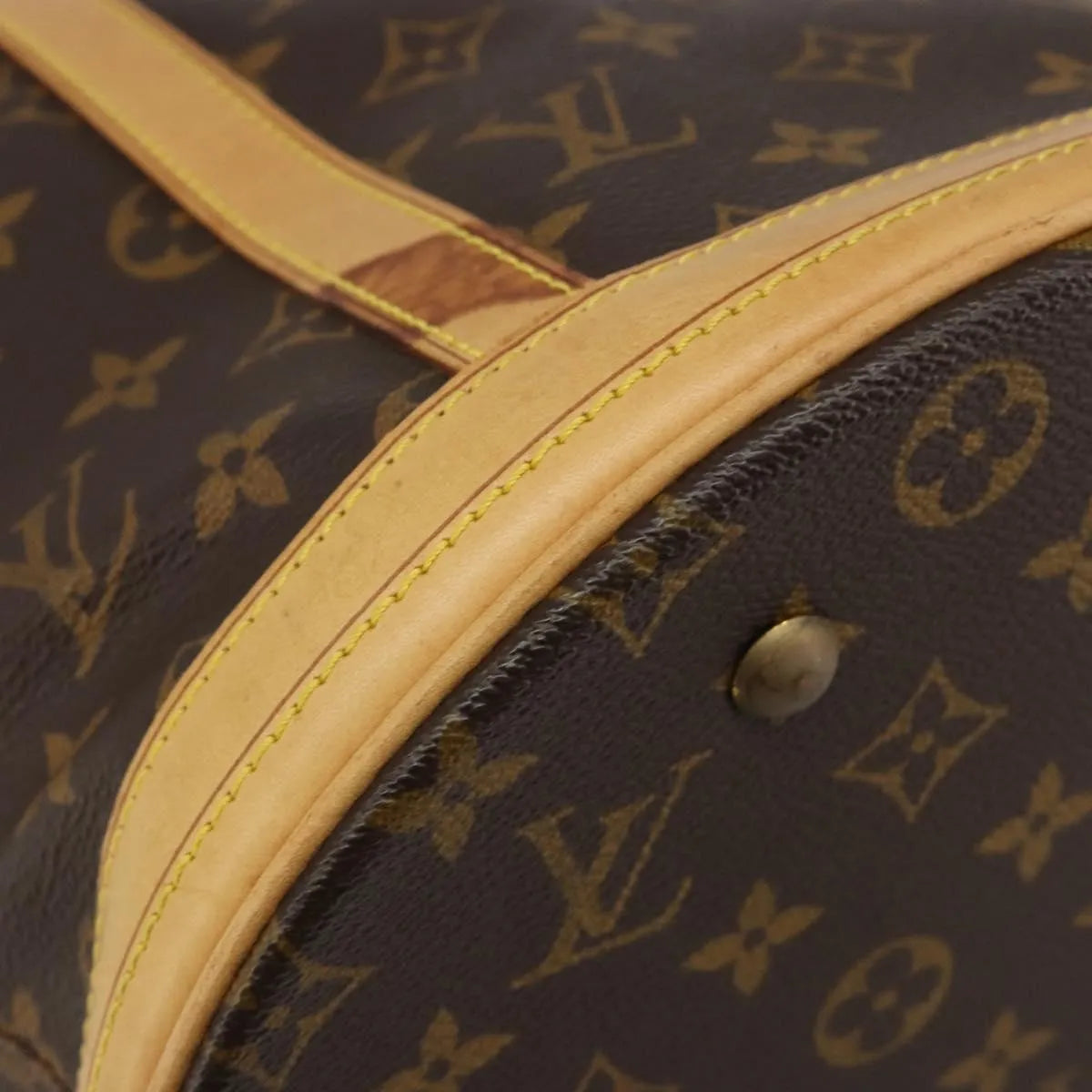 Louis Vuitton Bucket Monogram Canvas, Brown, Canvas, Tote Bag