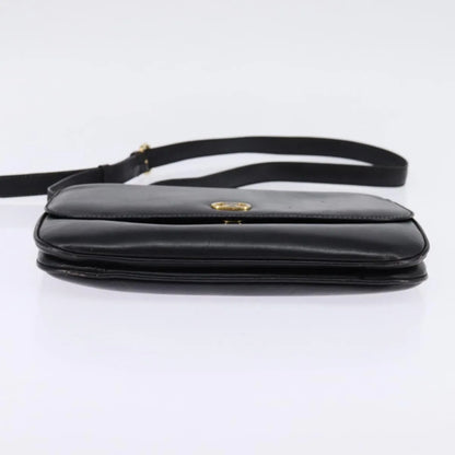 Celine Vintage Leather, Black, Leather, Shoulder Bag