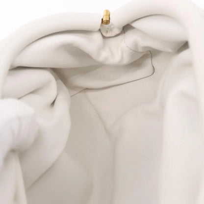 Bottega Veneta The Chain Leather, White, Leather, Shoulder Bag
