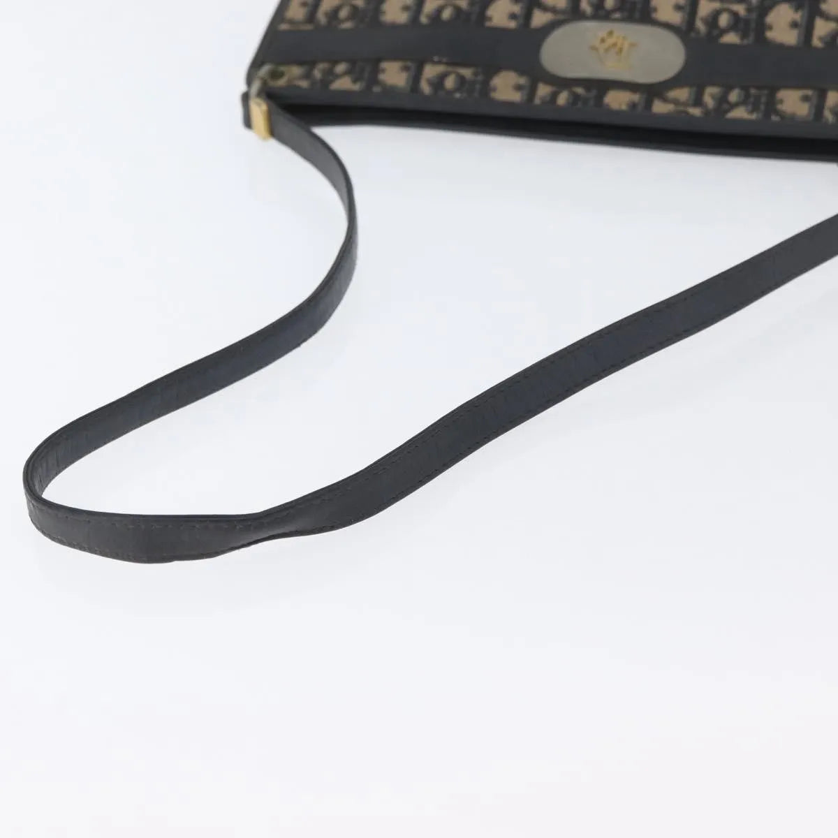 Christian Dior Vintage Trotter Canvas, Navy, Canvas, Shoulder Bag