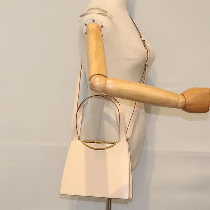 Celine vintage Leather, Ecru, Leather, Handbag