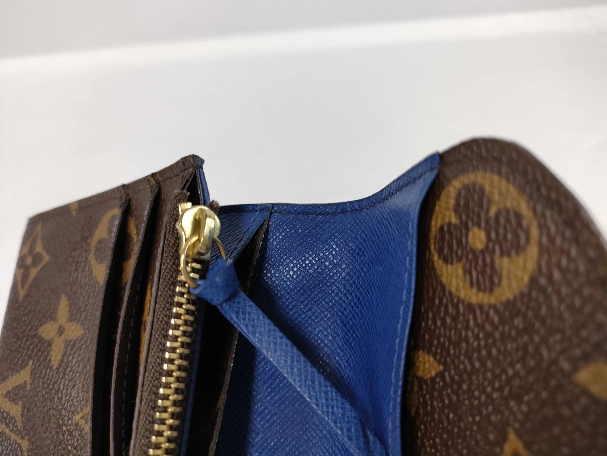 Louis Vuitton Emilie Monogram Canvas, Brown, Canvas, Wallet
