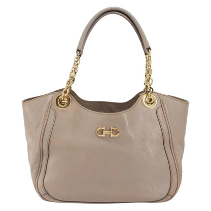 Salvatore Ferragamo Gancini Leather, Pink, Leather, Handbag