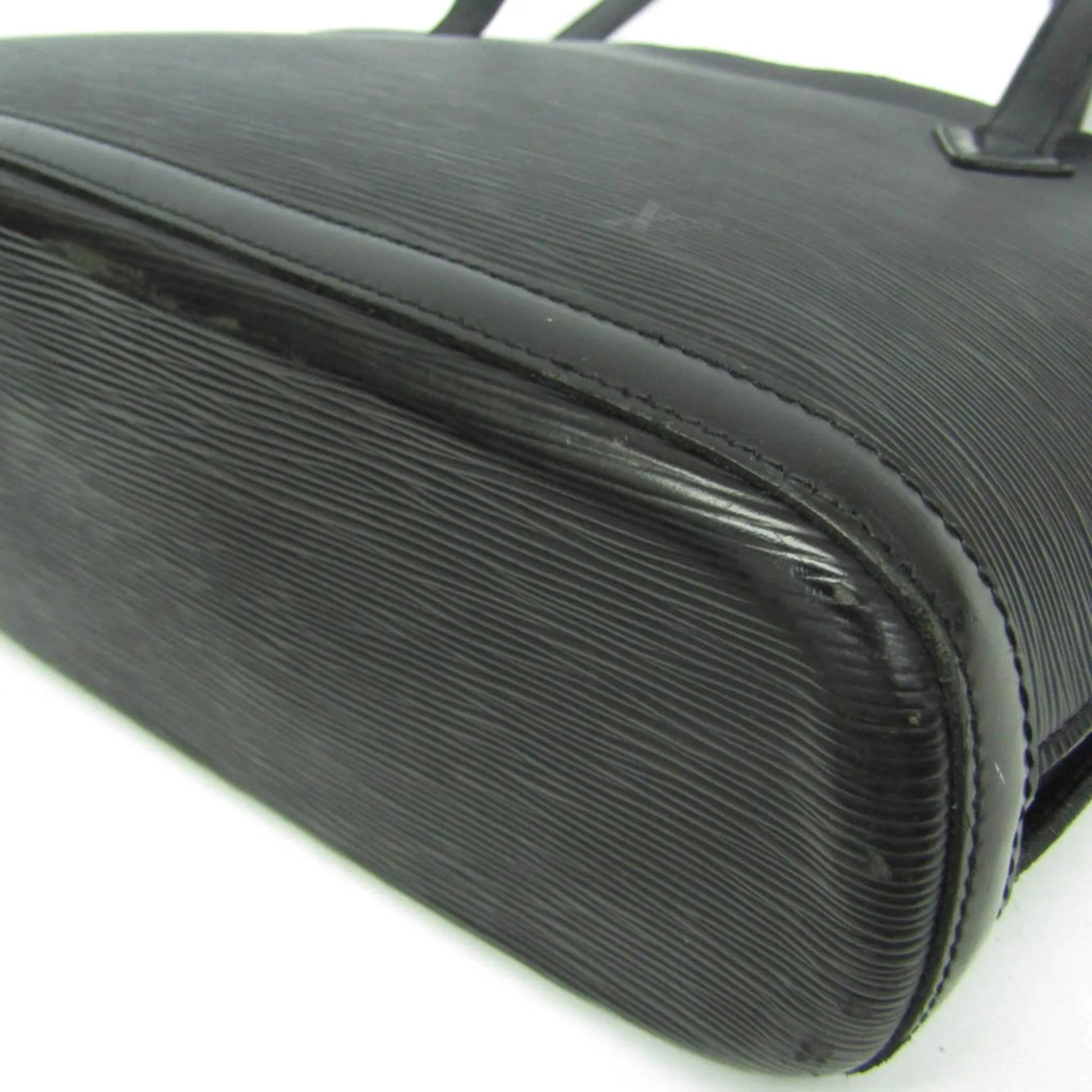 Louis Vuitton Lussac Epi Leather, Black, Leather, Shoulder Bag