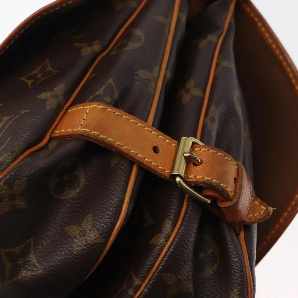 Louis Vuitton Saumur Monogram Canvas, Brown, Canvas, Shoulder Bag