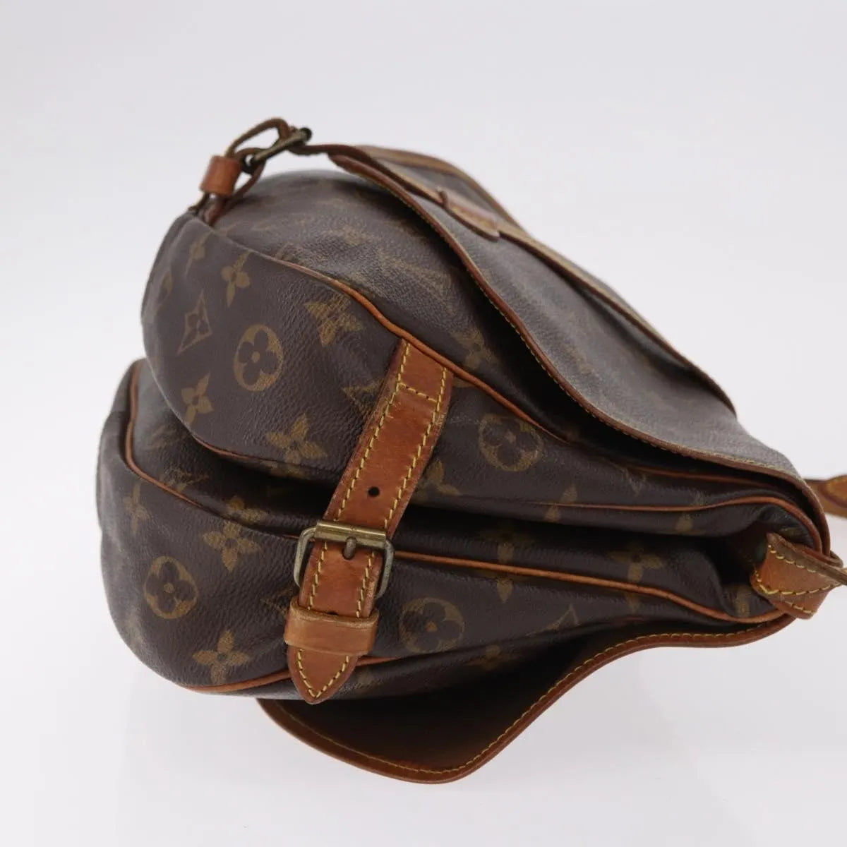 Louis Vuitton Saumur Monogram, Brown, Canvas, Shoulder Bag