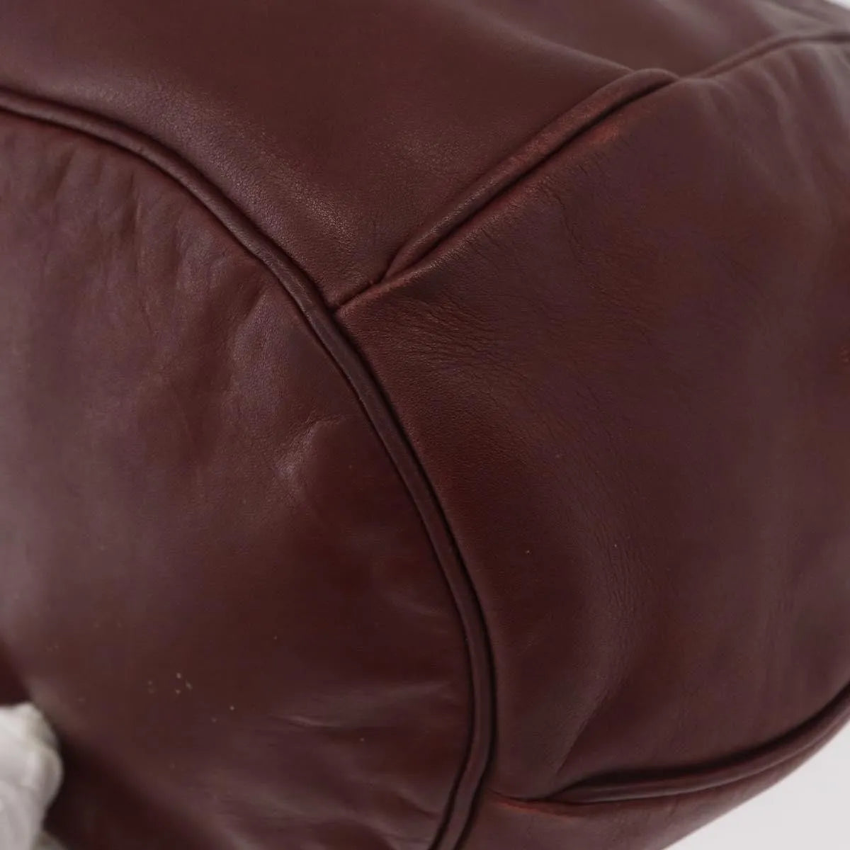 cartier Must de cartier Leather, Burgundy, Leather, Shoulder Bag