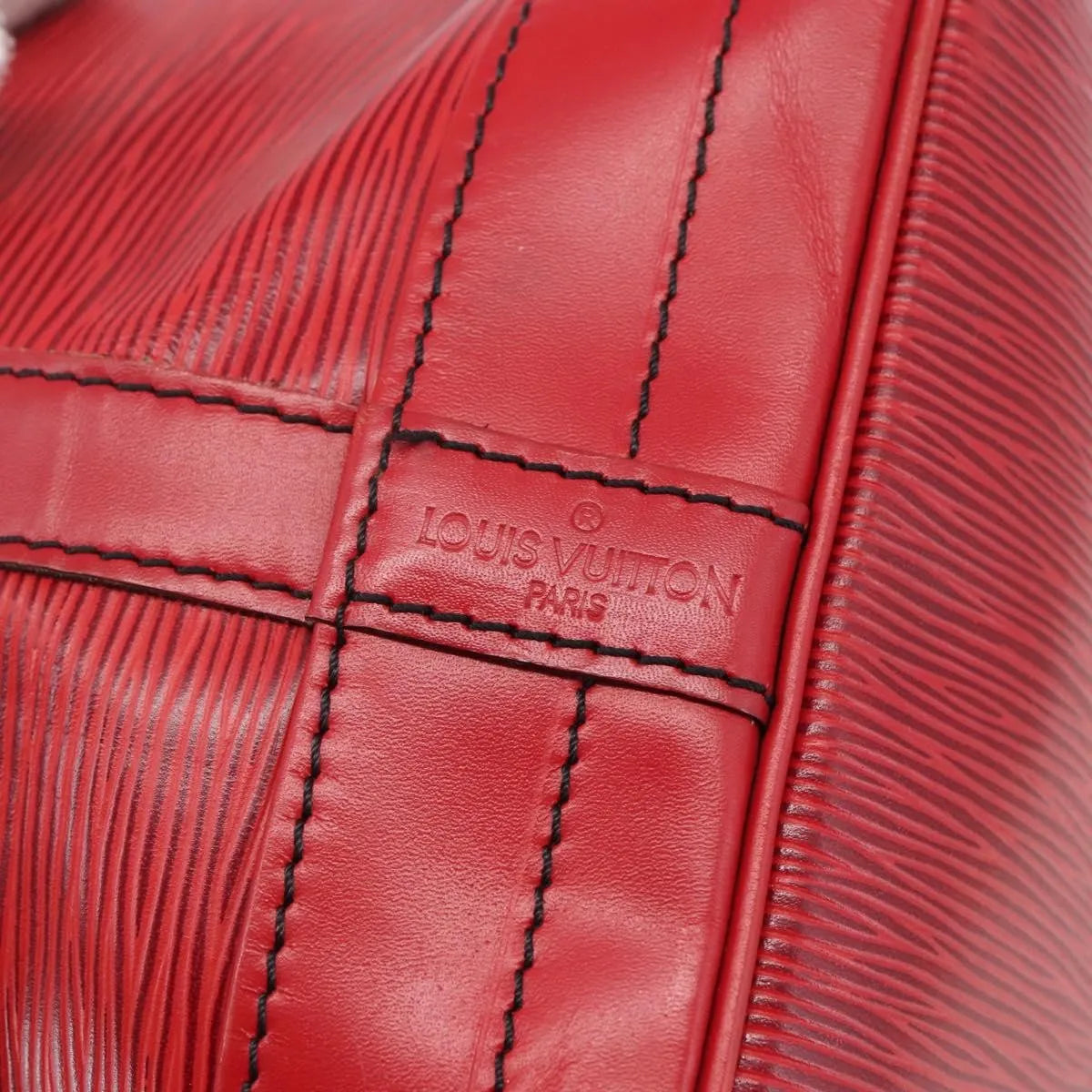 Louis Vuitton Petit Noe NM Epi Leather, Red, Leather, Shoulder Bag