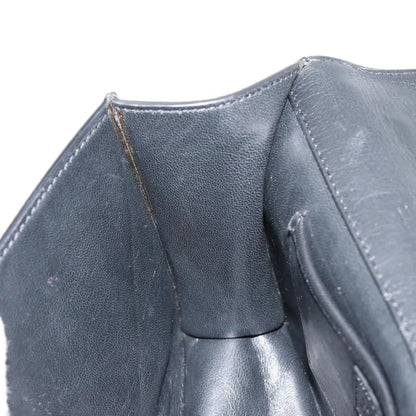 Versace Medusa Flap Chain Leather, Black, Leather, Shoulder Bag