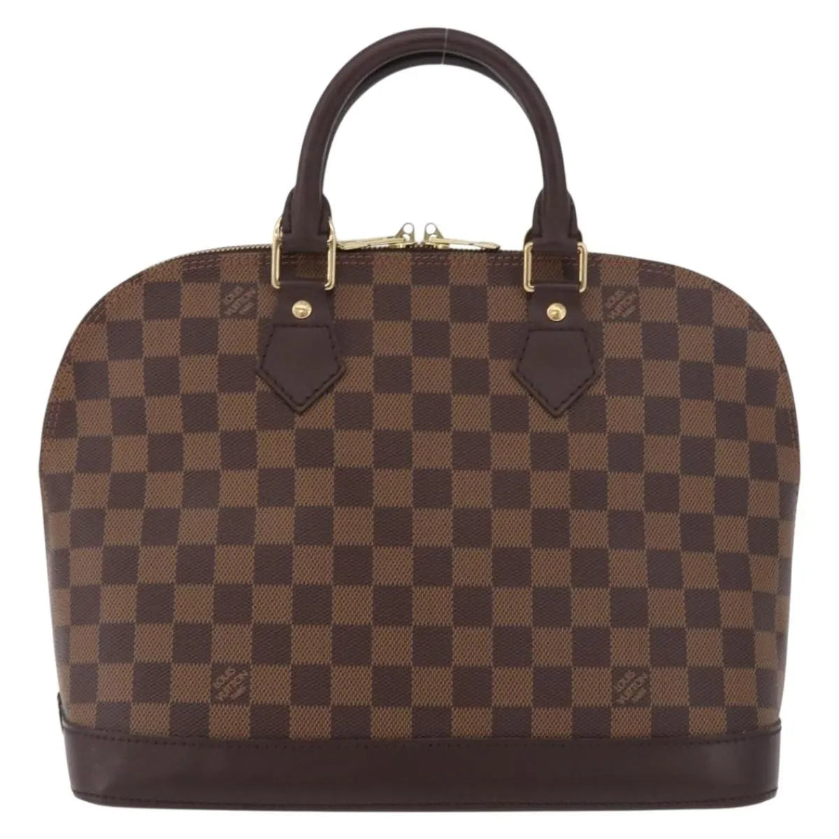 Louis Vuitton Alma Damier, Brown, Canvas, Handbag