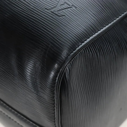 Louis Vuitton Keepall Epi, Black, Leather, Travel Bag