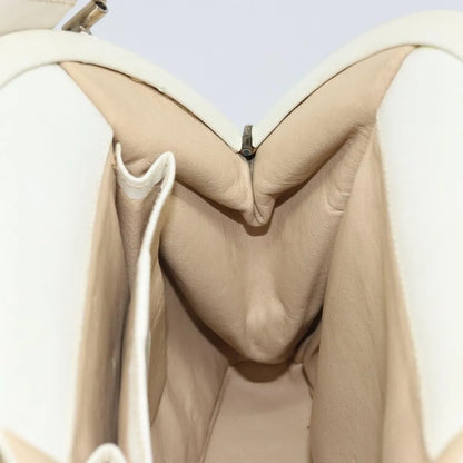 Gucci Vintage Leather, White, Leather, Handbag