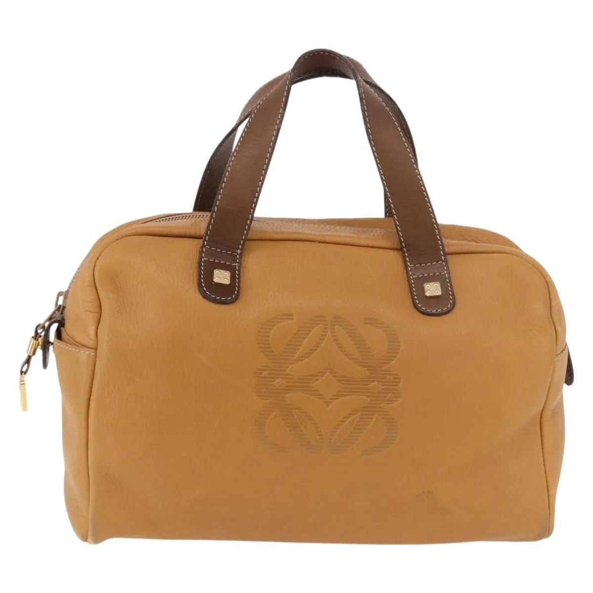 Loewe Anagram Leather, Beige, Leather, Handbag