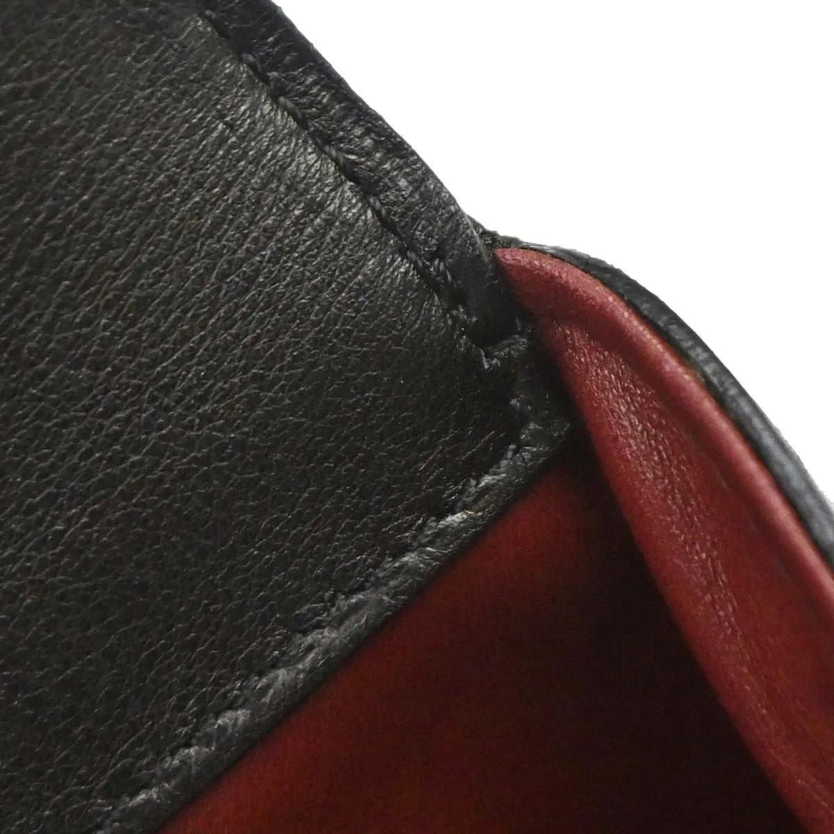 Cartier Cabochon Leather, Black, Leather, Handbag