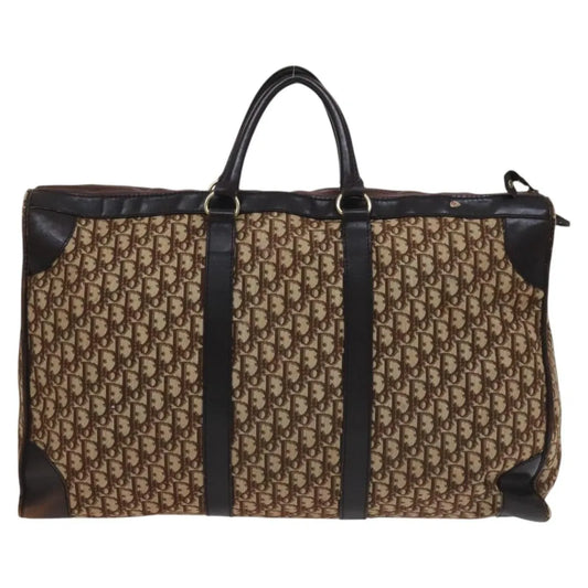 Christian Dior Vintage Trotter Boston Diorissimo Canvas, Brown, Canvas, Handbag