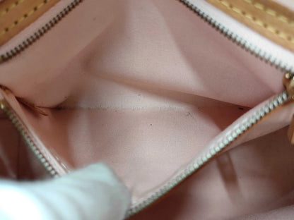 Louis Vuitton Reade Monogram Vernis, Beige, Canvas, Handbag