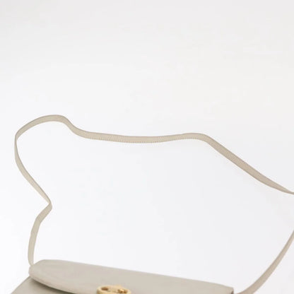 Celine Vintage Leather, Ecru, Leather, Shoulder Bag