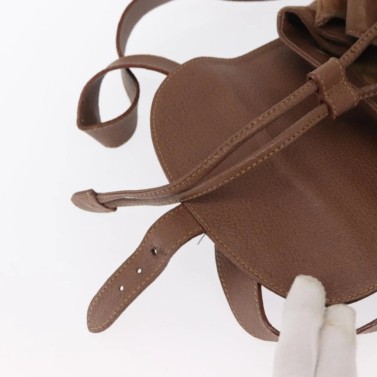 Gucci Vintage Bamboo Suede, Brown, Suede, Backpack