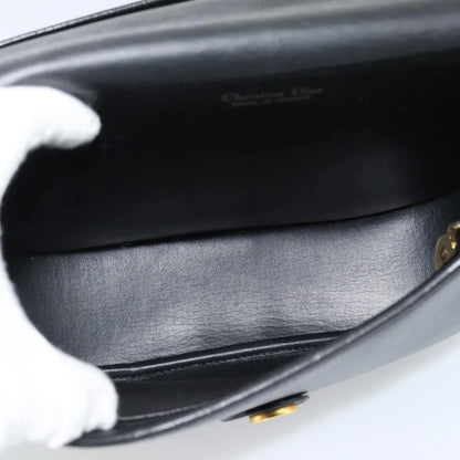 Christian Dior Vintage Leather, Black, Leather, Shoulder Bag