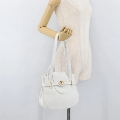 Christian Dior Vintage Leather, White_gold, Leather, Shoulder Bag