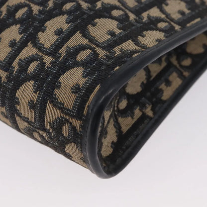 Christian Dior Vintage Trotter Canvas, Navy, Canvas, Shoulder Bag